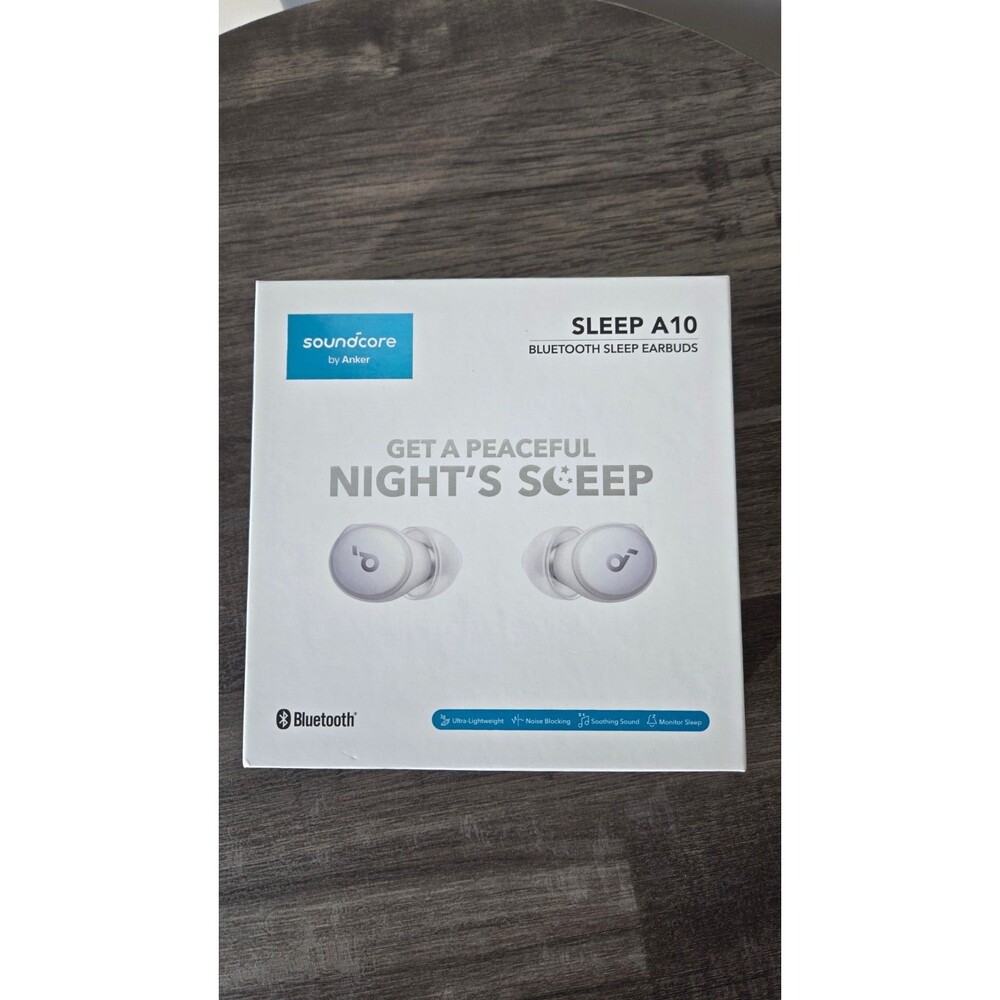 Soundcore Sleep A10 by Anker Bluetooth Sleep Earbuds White Complete in Box